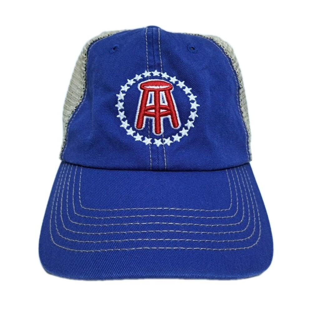 Barstool Sports Trucker Baseball Hat Cap Mesh Snapback Blue Gray Red Logo 47